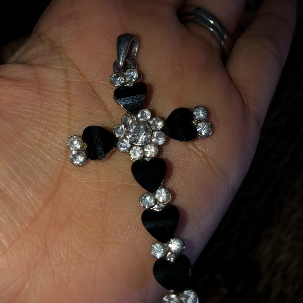 Black/Silver Cross